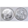 Image 2 : 2-BU 2007  AMERICAN SILVER EAGLES