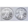 Image 1 : 2-BU 2008  AMERICAN SILVER EAGLES