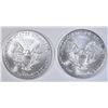 Image 2 : 2-BU 2008  AMERICAN SILVER EAGLES