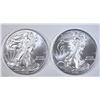 Image 1 : 2-BU 2009  AMERICAN SILVER EAGLES