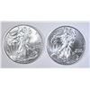 Image 1 : 2-BU 2011 AMERICAN SILVER EAGLES