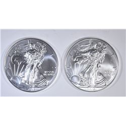 2-BU 2013   AMERICAN SILVER EAGLES