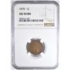 Image 1 : 1870 INDIAN CENT NGC AU-50