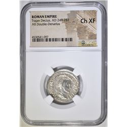 AD 249-251 TRAJAN DECIUS  NGC CH XF