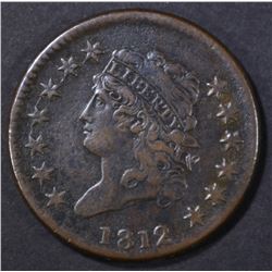 1812 LARGE CENT  VF