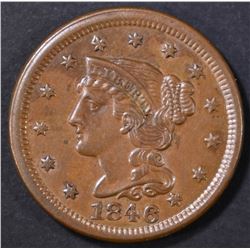 1846 LARGE CENT  BU
