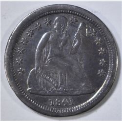 1841-O SEATED LIBERTY DIME  CH AU