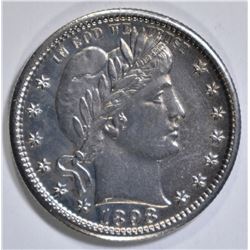 1898-S BARBER QUARTER  AU/BU