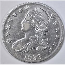 1833 BUST HALF DOLLAR  AU