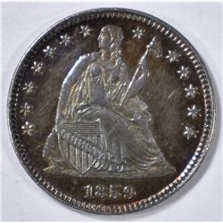 1859 SEATED LIBERTY HALF DIME  GEM PROOF