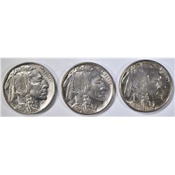 1937 & 2 37-S BUFFALO NICKELS   CH BU