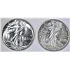 Image 1 : 1942 & 46 WALKING LIBERTY HALVES  CH BU