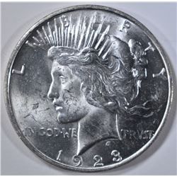 1923-D PEACE DOLLAR, BU