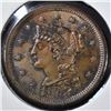 Image 1 : 1853 LARGE CENT CH BU
