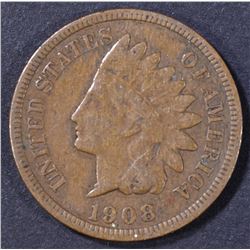 1908-S INDIAN CENT VF