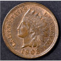 1905 INDIAN HEAD CENT CH BU RB