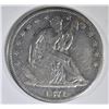 Image 1 : 1871-CC SEATED LIBERTY HALF DOLLAR FINE