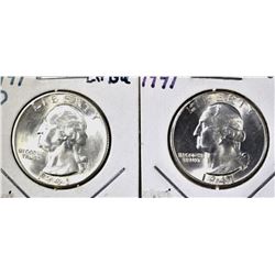 1941 & 1941-D CH BU WASHINGTON QUARTERS