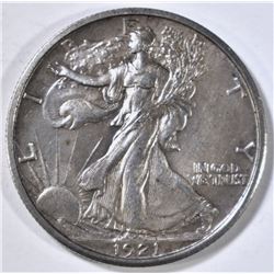 1921-D WALKING LIBERTY HALF DOLLAR BU