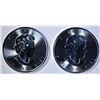 Image 2 : 2-2020 1-oz SILVER CANADA MAPLE LEAF COINS