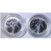 Image 1 : 2-2019 AUSTRALIAN 1-os SILVER KANGAROO COINS