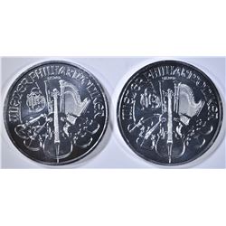 2-2014 AUSTRIA 1-oz SILVER PHILHARMONIC COINS