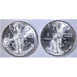 2-1985 MEXICO 1-oz SILVER LIBERTADS