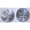Image 2 : 2-ONE OUNCE SILVER ROUNDS: SUNSHINE MINT