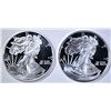 Image 1 : 2-ONE OUNCE SILVER ROUNDS: WALKING LIBERTY