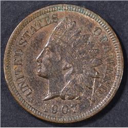 1907 INDIAN CENT  CH UNC