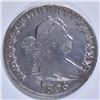 Image 1 : 1806/5 BUST HALF DOLLAR  XF/AU  OLD CLEANING