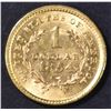 Image 2 : 1854 $1 GOLD LIBERTY  CH/GEM BU