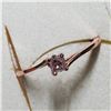 Image 2 : 14K ROSE GOLD DIAMOND RING SIZE 6.5