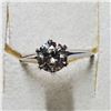 Image 1 : 14K WHITE GOLD DIAMOND RING SIZE 5.5