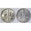 Image 1 : 1943 & 44 WALKING LIBERTY HALVES  CH BU