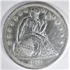 Image 1 : 1871 SEATED LIBERTY DOLLAR CH AU