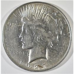 1927-D PEACE DOLLAR  AU