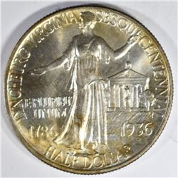 1936 LYINCHBURG COMMEM HALF DOLLAR CH BU