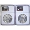 Image 2 : 2 1923 PEACE DOLLARS  NGC MS-63