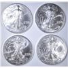 Image 1 : 4 2001 AMERICAN SILVER EAGLES