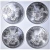 Image 2 : 4 2001 AMERICAN SILVER EAGLES