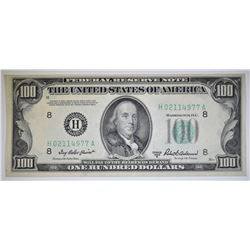 1950B ST. LOUIS $100 FRN AU