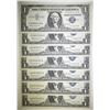 Image 1 : 7 1957 $1 SILVER CERTIFICATES GEM CU