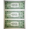 Image 2 : 3 1935-A $1 SILVER CERTIFICATES GEM CU