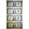 Image 1 : 4 1935-C $1 SILVER CERTIFICATES 3 GEM CU, 1 AU