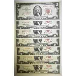 7-1963 $2.00 RED SEAL NOTES GEM CU