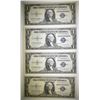 Image 1 : 4 1935-G $1 SILVER CERTIFICATES GEM CU