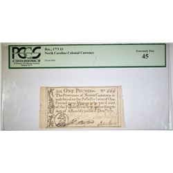 1 POUND NORTH CAROLINA COLONIAL CURRENCY