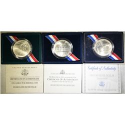 SILVER DOLLAR COMMEMS; 1991 KOREAN WAR,