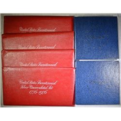 4-UNC, 2-Prf. 1976 40% SILVER BICENTENNIAL SETS